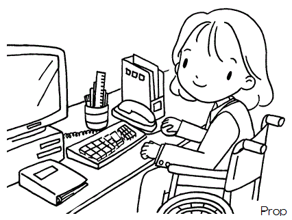 施設でハンドメイド委託販売の通販業務経験　イメージイラスト