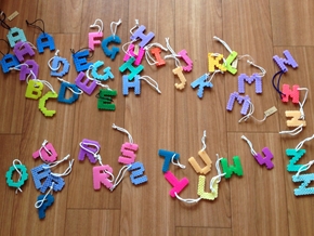 アイロンビーズ　イニシャルアルファベット