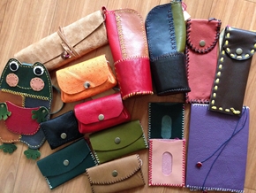 ゆずりはさん革小物集合